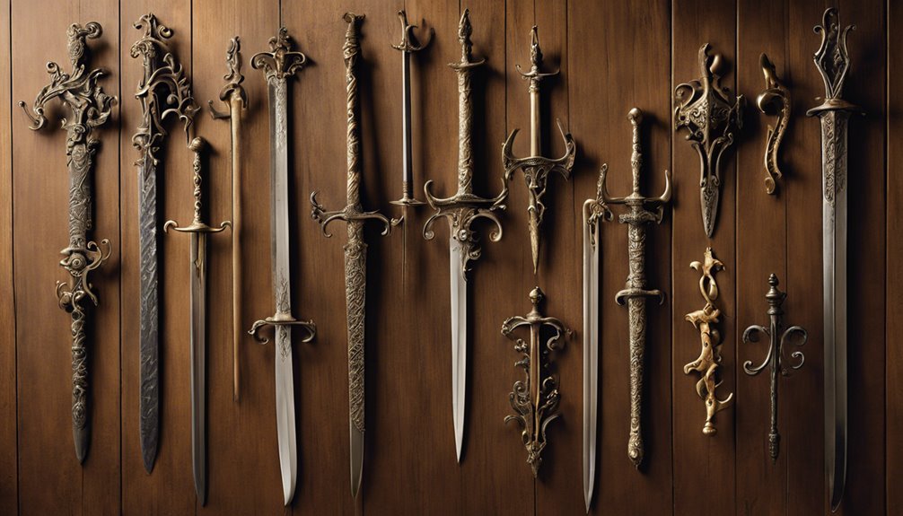 antique sword display hooks