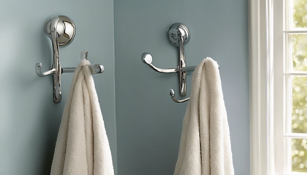 bathroom robe hanging hooks