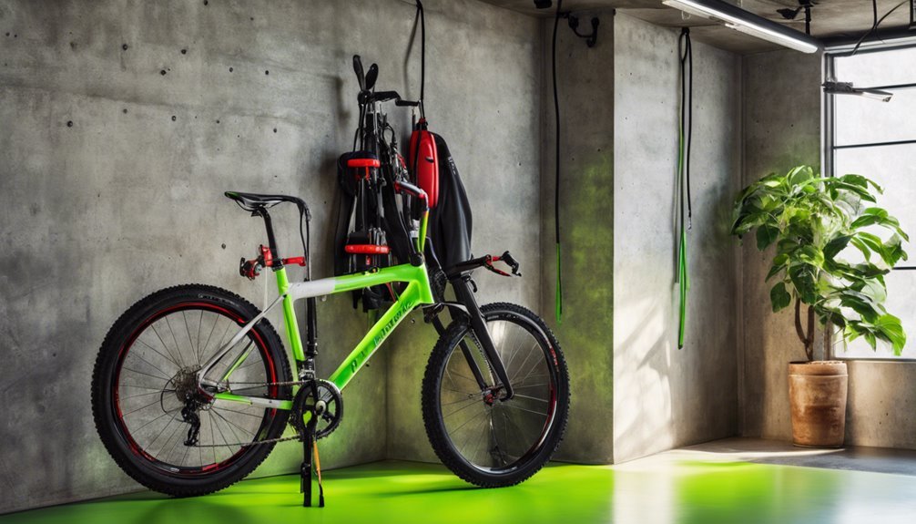 bicycle accessory garage organization