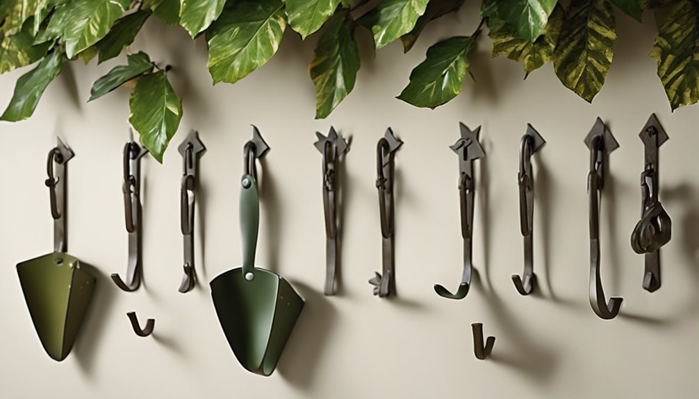 camouflage gear hanging hooks