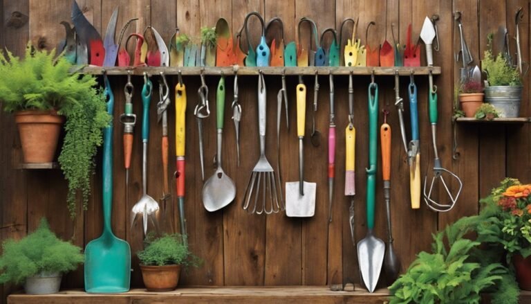 efficient gardening tool organization