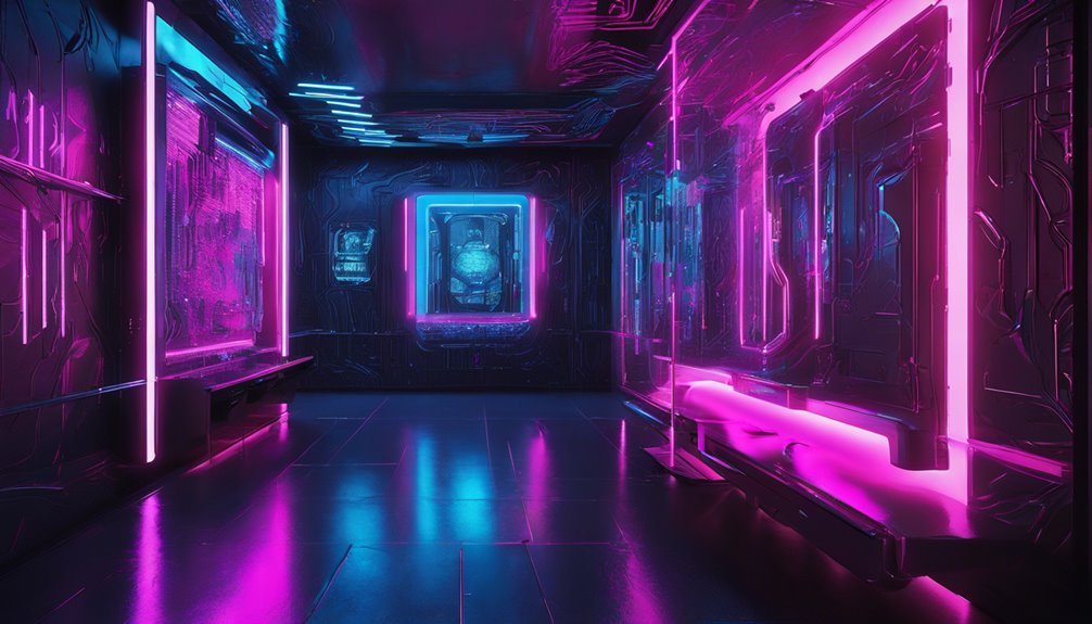 futuristic cyberpunk room designs