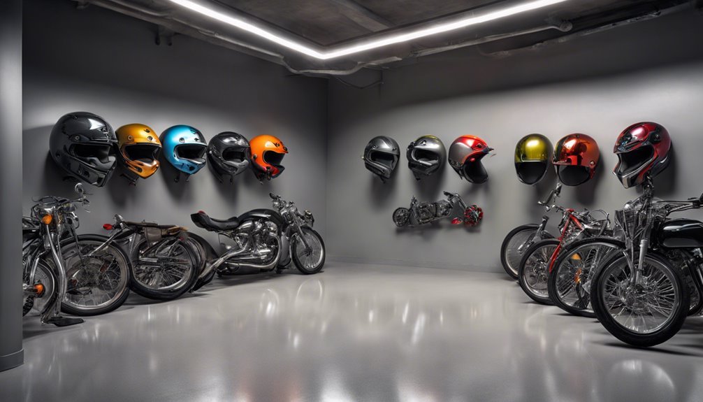 garage helmet hanging hooks