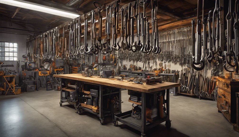 heavy equipment storage hooks