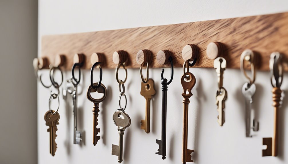 key hanging hook options