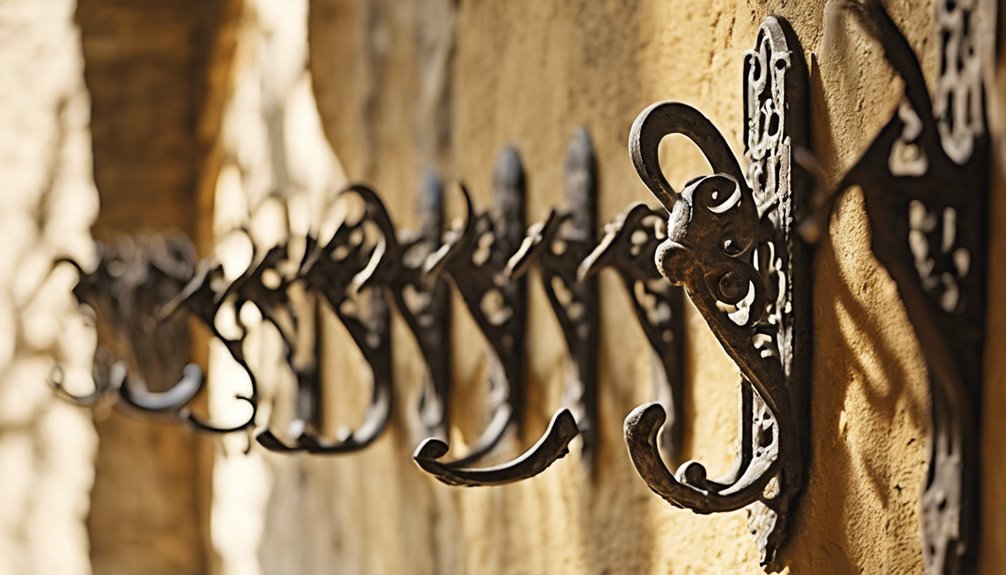medieval armor display hooks