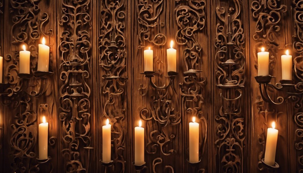 medieval scroll hanging hooks