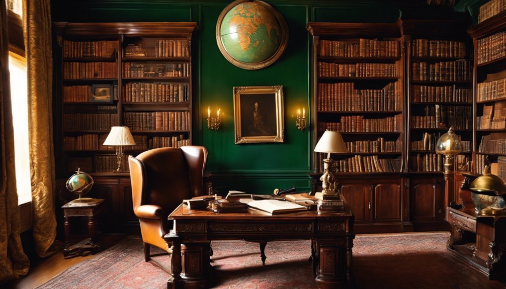 old world study setup ideas