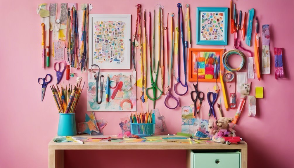 organize kids art supplies