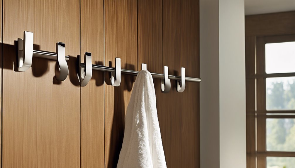 organizing changing room accessories