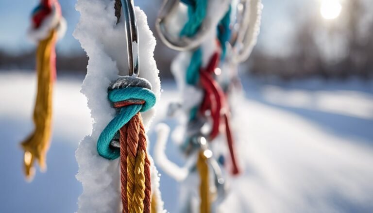snowfall item securing hooks