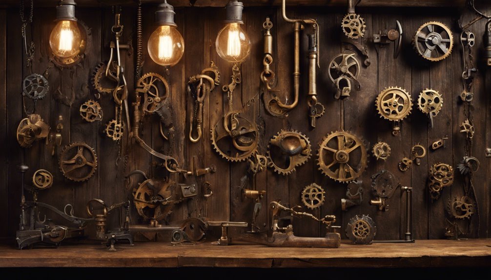 steampunk accessory storage hooks