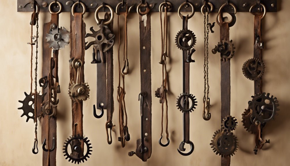 steampunk inspired hanging hooks
