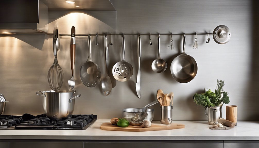 utensil storage wall hooks