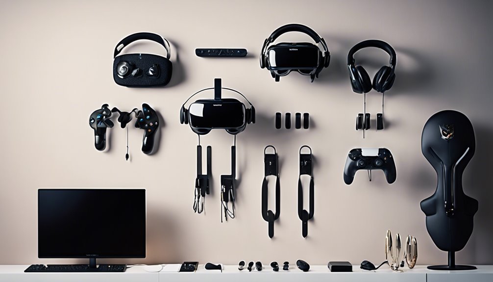 virtual reality accessory hooks