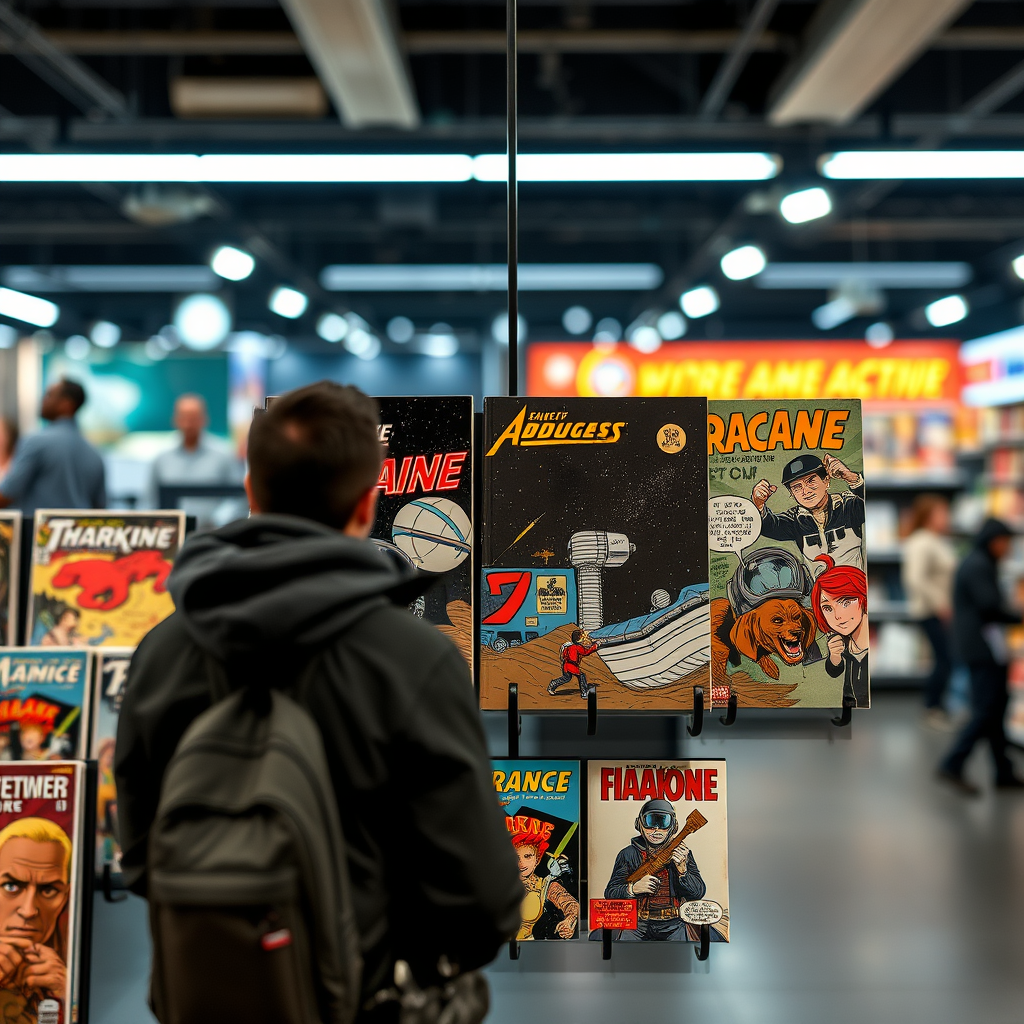 Types of Hooks for Comic Book Displays - Best hooks for displaying space travel comic books