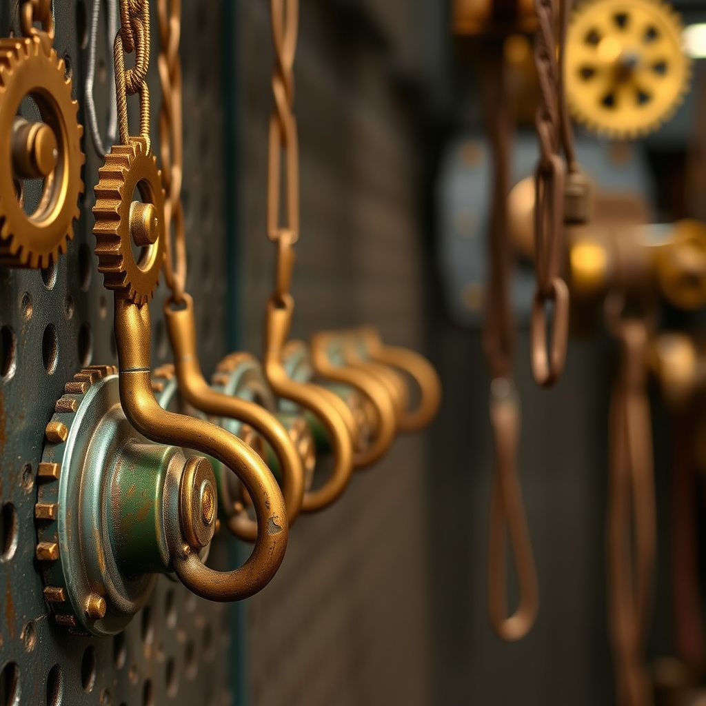 Choosing the Right Hooks - Best hooks for hanging brass and copper gears