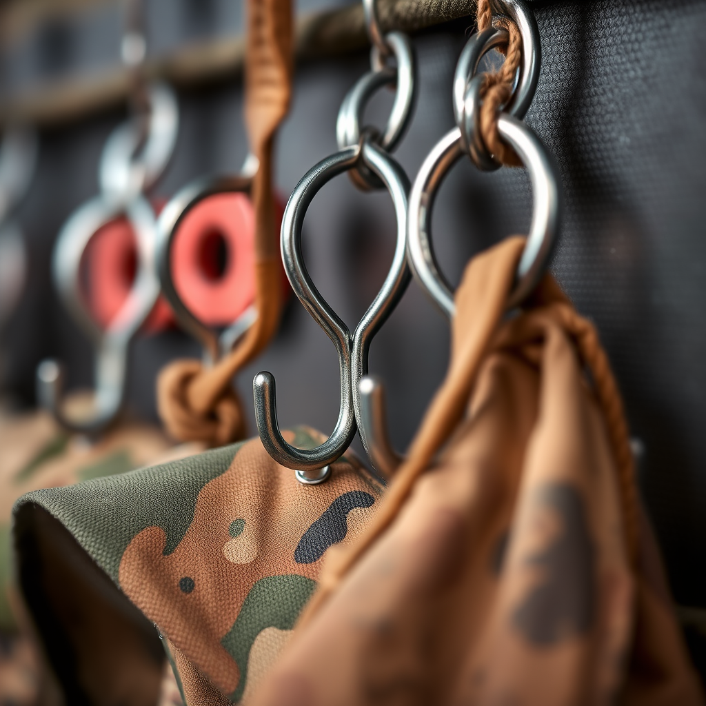 Material Matters - Best hooks for hanging camouflage and survival gear