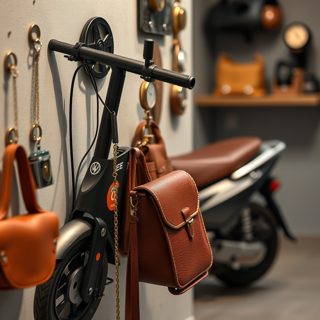 Hook Placement Ideas - Best hooks for hanging electric scooter accessories