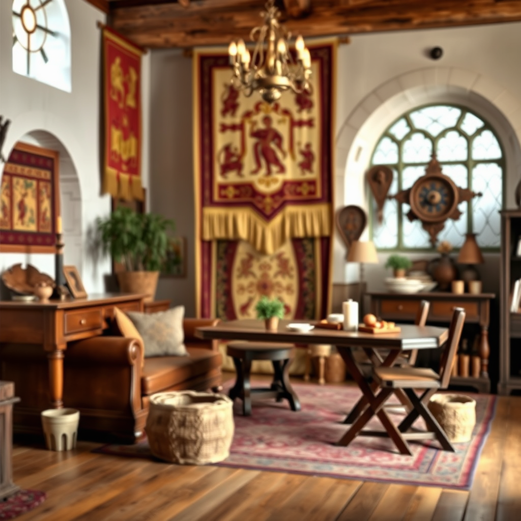 Utilizing Banners and Tapestries - Best hooks for organizing medieval feast decorations