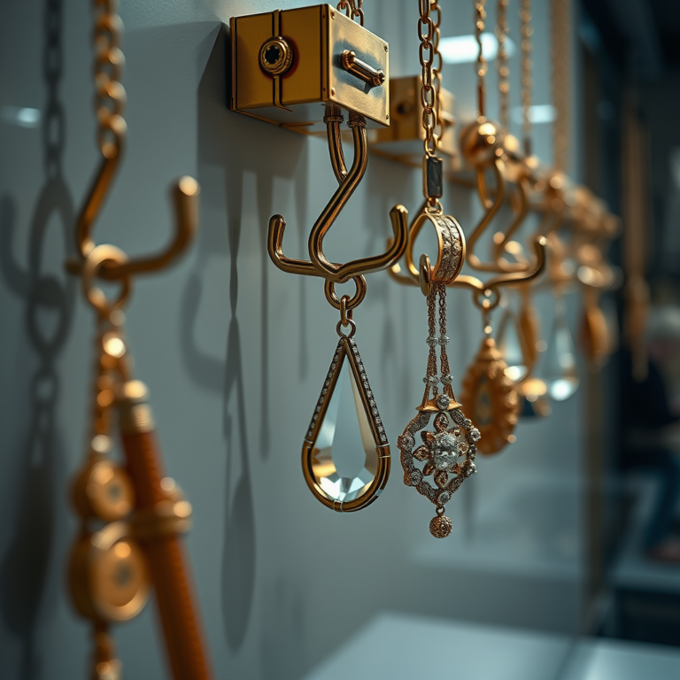 Hanging Hooks for Storing Mars Rover Simulation Tools