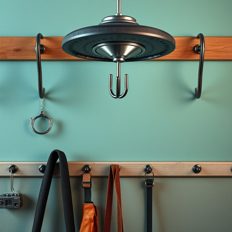 Hanging Hooks for Organizing UFO Sighting Documentation Gear