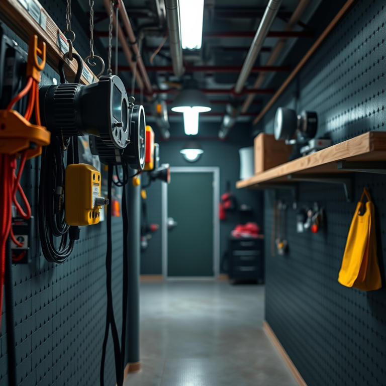 Hanging Hooks for Organizing Bunker Lighting Equipment