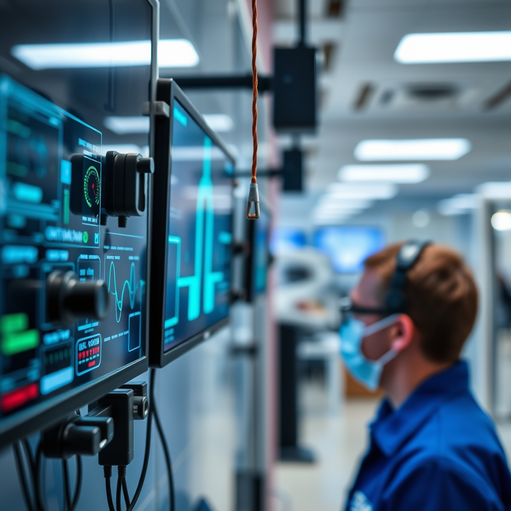 Installation Considerations - Hanging hooks for displaying AI-controlled medical devices