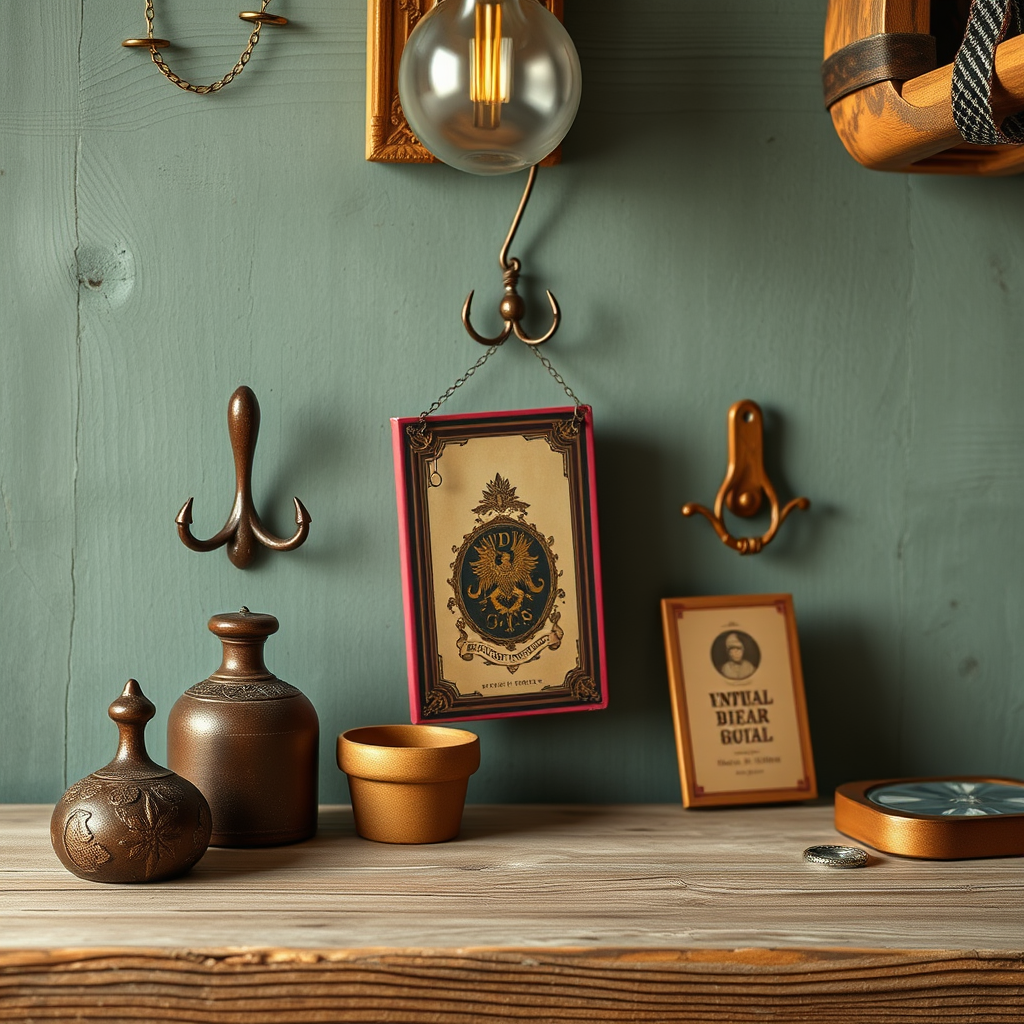 Choosing the Right Hooks - Hanging hooks for displaying magical spell tomes