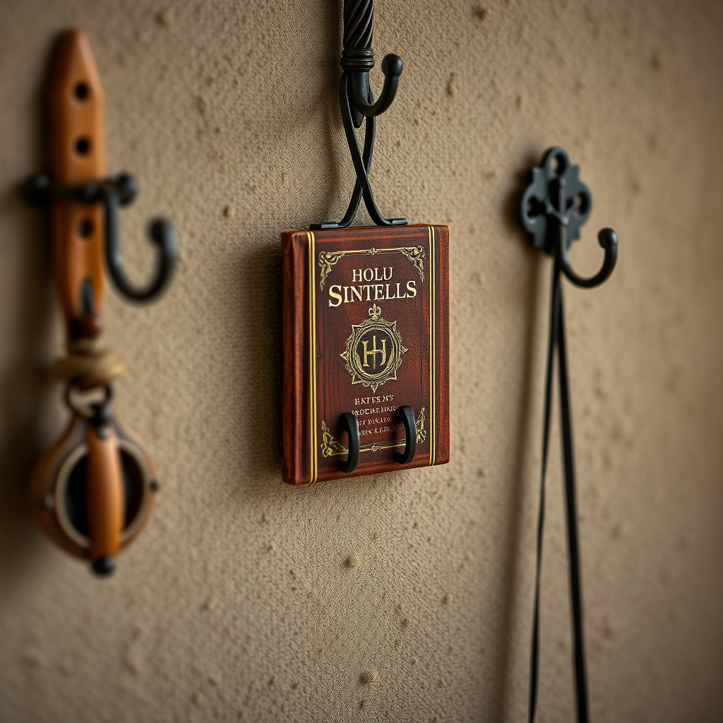 Types of Hanging Hooks - Hanging hooks for displaying magical spell tomes