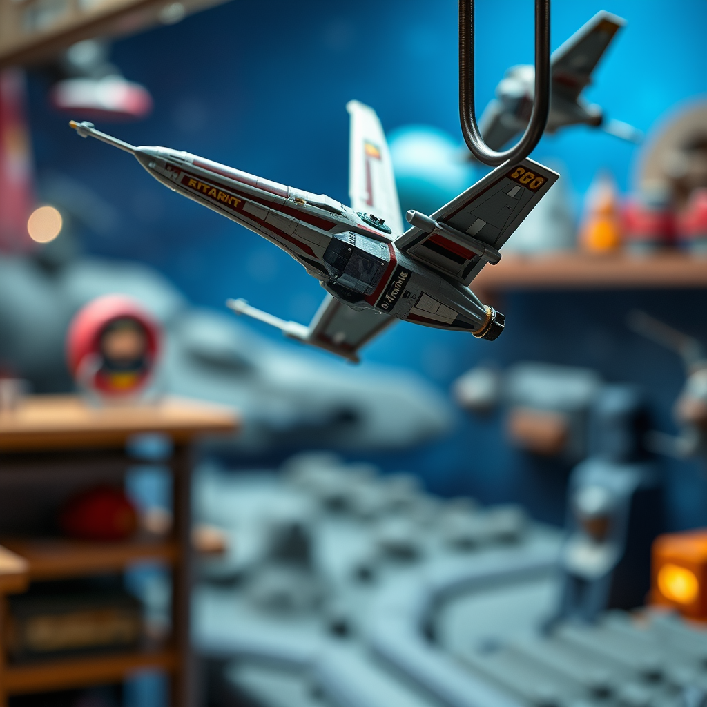 Choosing the Right Hook for Your Diorama - Hanging hooks for displaying space battle dioramas