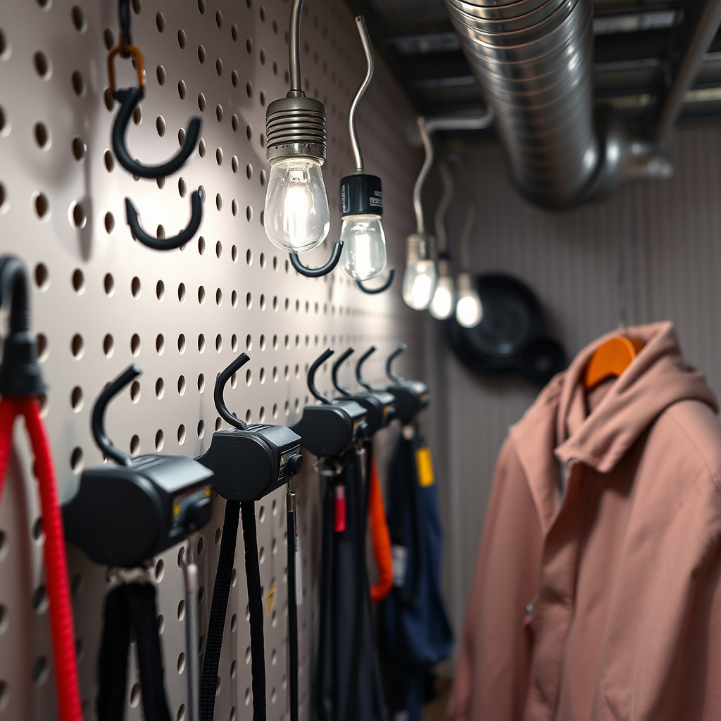 Choosing the Right Hooks - Hanging hooks for organizing bunker lighting equipment