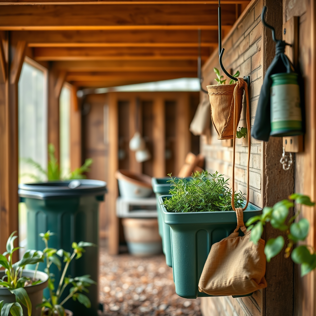 Benefits of Using Hanging Hooks - Hanging hooks for organizing composting bins