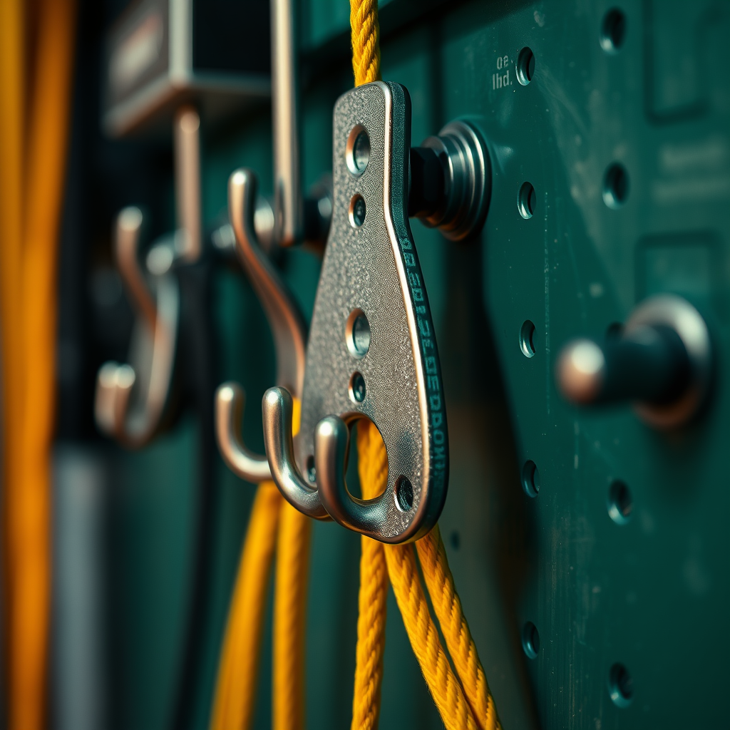 Best Practices for Installation - Hanging hooks for organizing ethical hacking gear