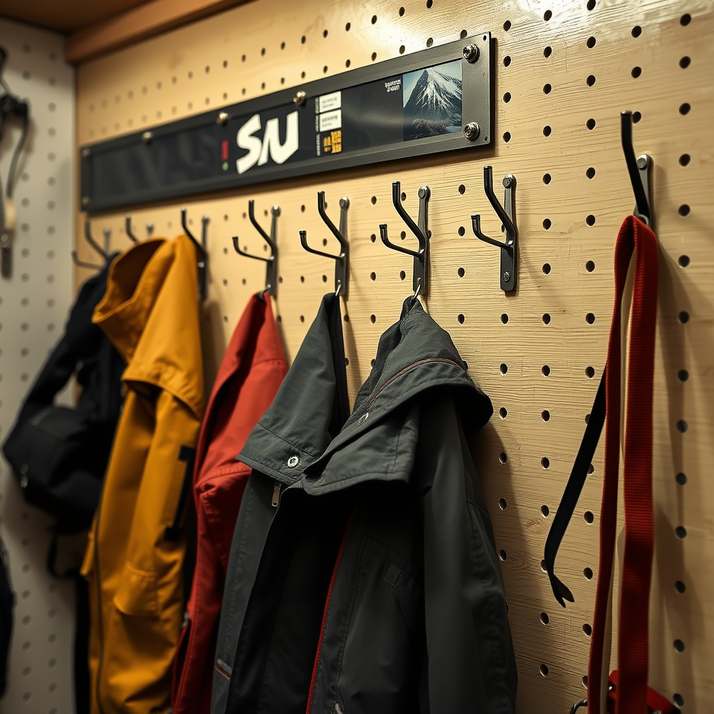 Where to Hang Your Hooks - Hanging hooks for organizing high-temperature suits