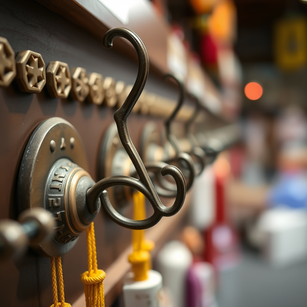 Best Practices for Hook Placement - Hanging hooks for organizing Shinto and Buddhist relics
