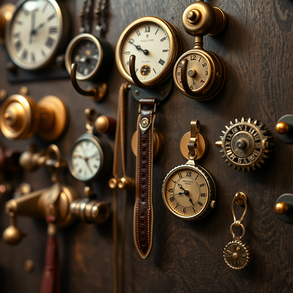 Understanding Victorian-Era Mechanical Accessories - Hanging hooks for organizing Victorian-era mechanical accessories