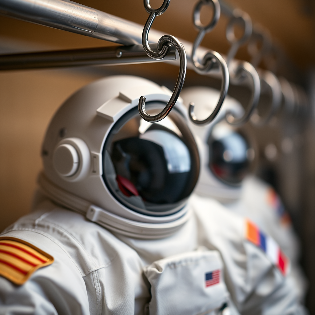 Best Practices for Hanging Astronaut Costumes - Hanging hooks for securing astronaut costume storage