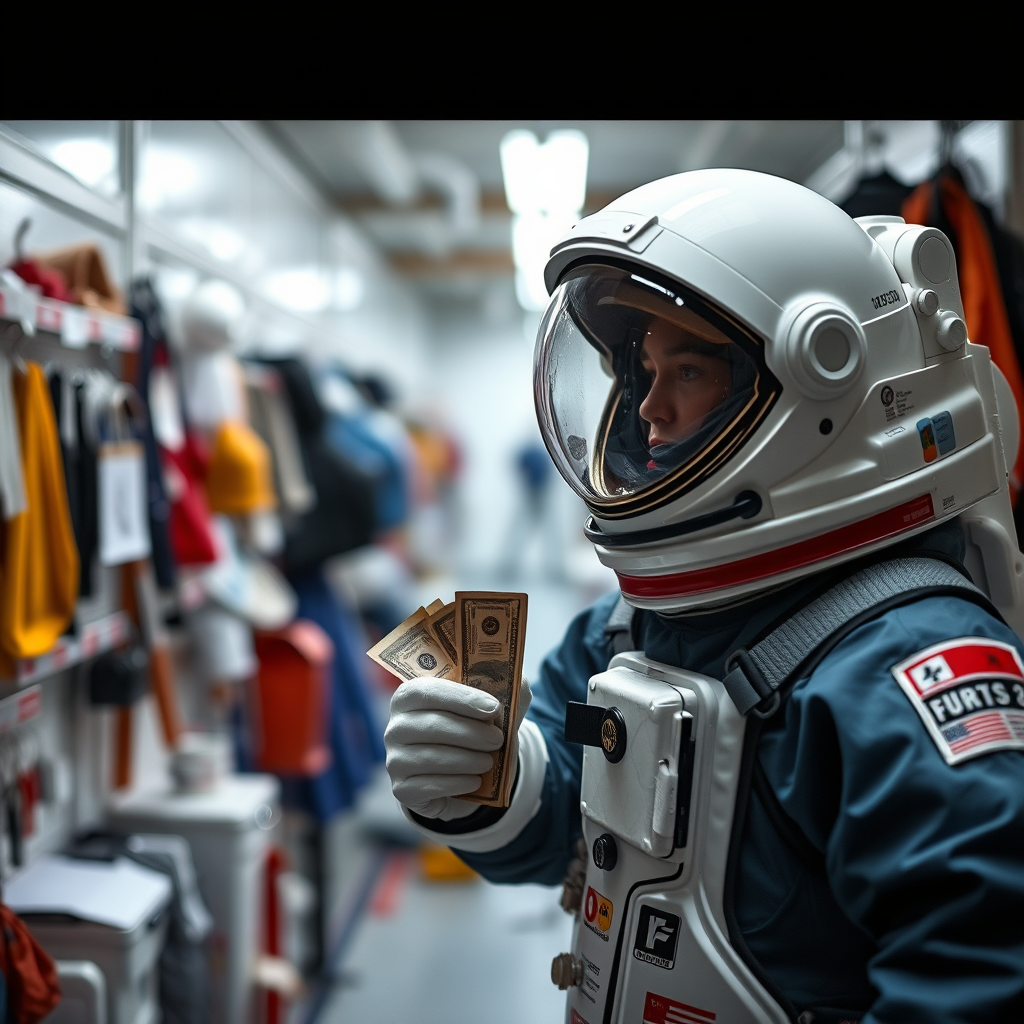 Understanding Astronaut Costume Materials - Hanging hooks for securing astronaut costume storage