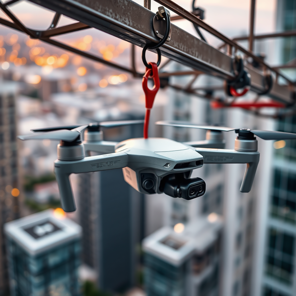 Installation Methods for High-Rise Stations - Hanging hooks for securing high-rise drone delivery stations