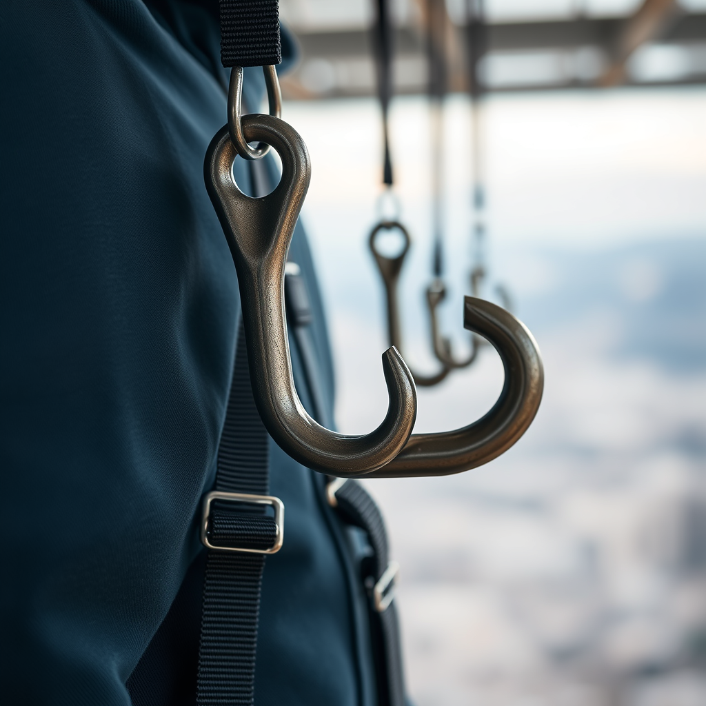 Choosing the Right Hook - Hanging hooks for securing personal jetpack harnesses