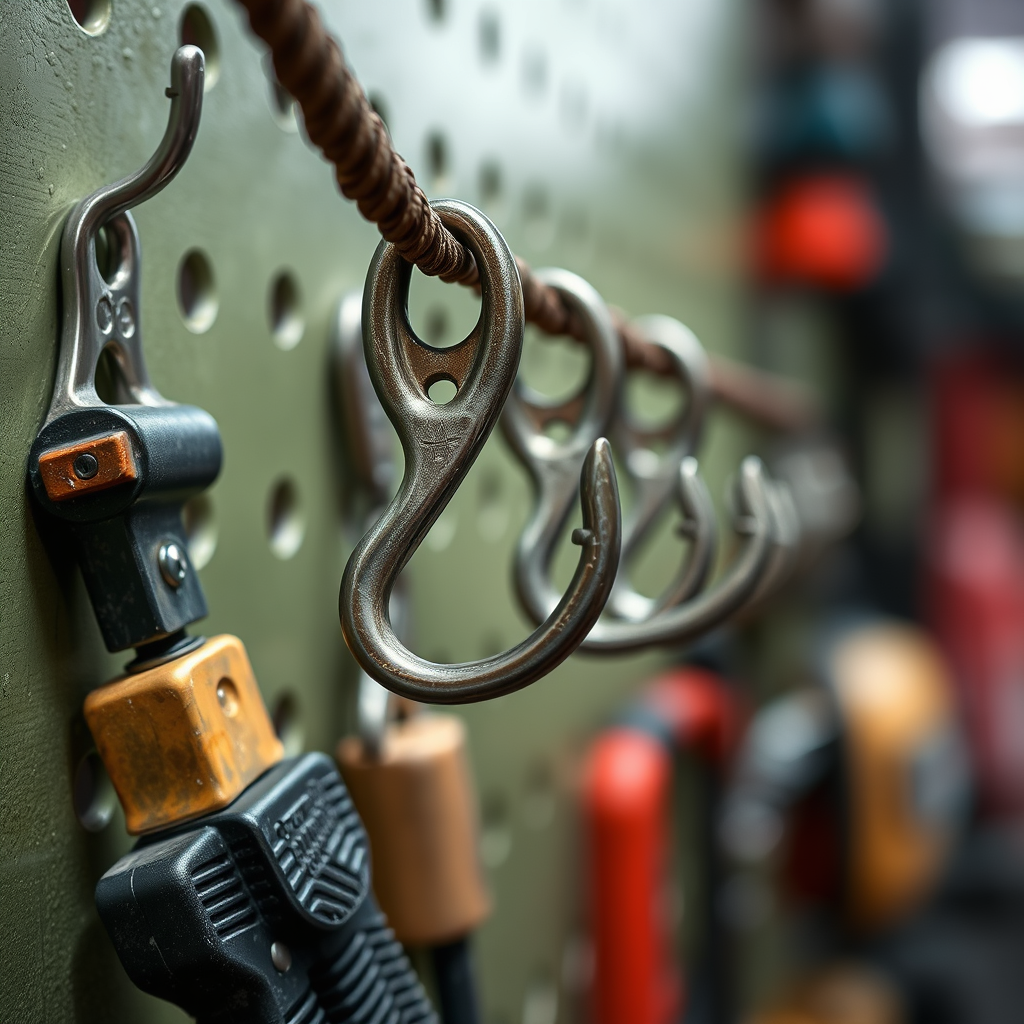 Choosing the Right Hooks for Your Tools - Hanging hooks for securing urban hacking tools