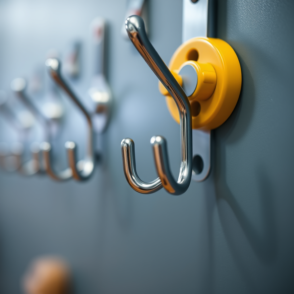 Installation Tips for Hanging Hooks - Hanging hooks for storing bionic limb prototype components