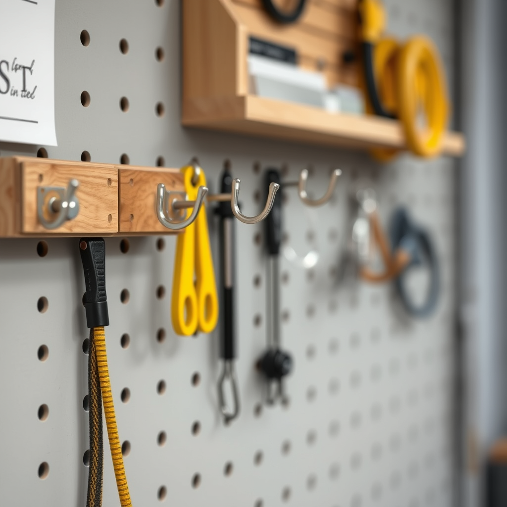 Organizing Your Workspace - Hanging hooks for storing bionic limb prototype components