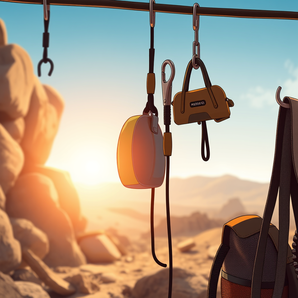 Understanding the Importance of Proper Gear Storage - Hanging hooks for storing excavation gear for hidden tombs