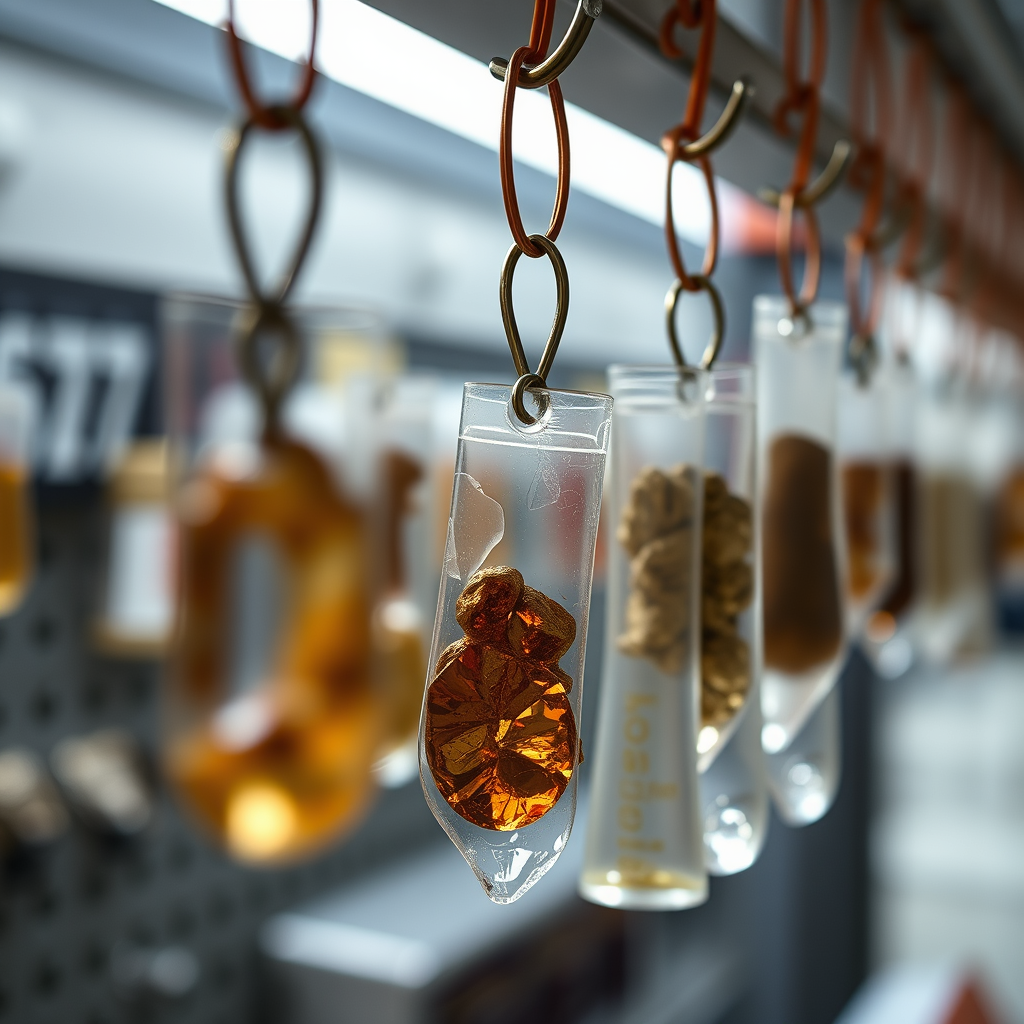 Understanding Extraterrestrial Material Samples - Hanging hooks for storing extraterrestrial material samples