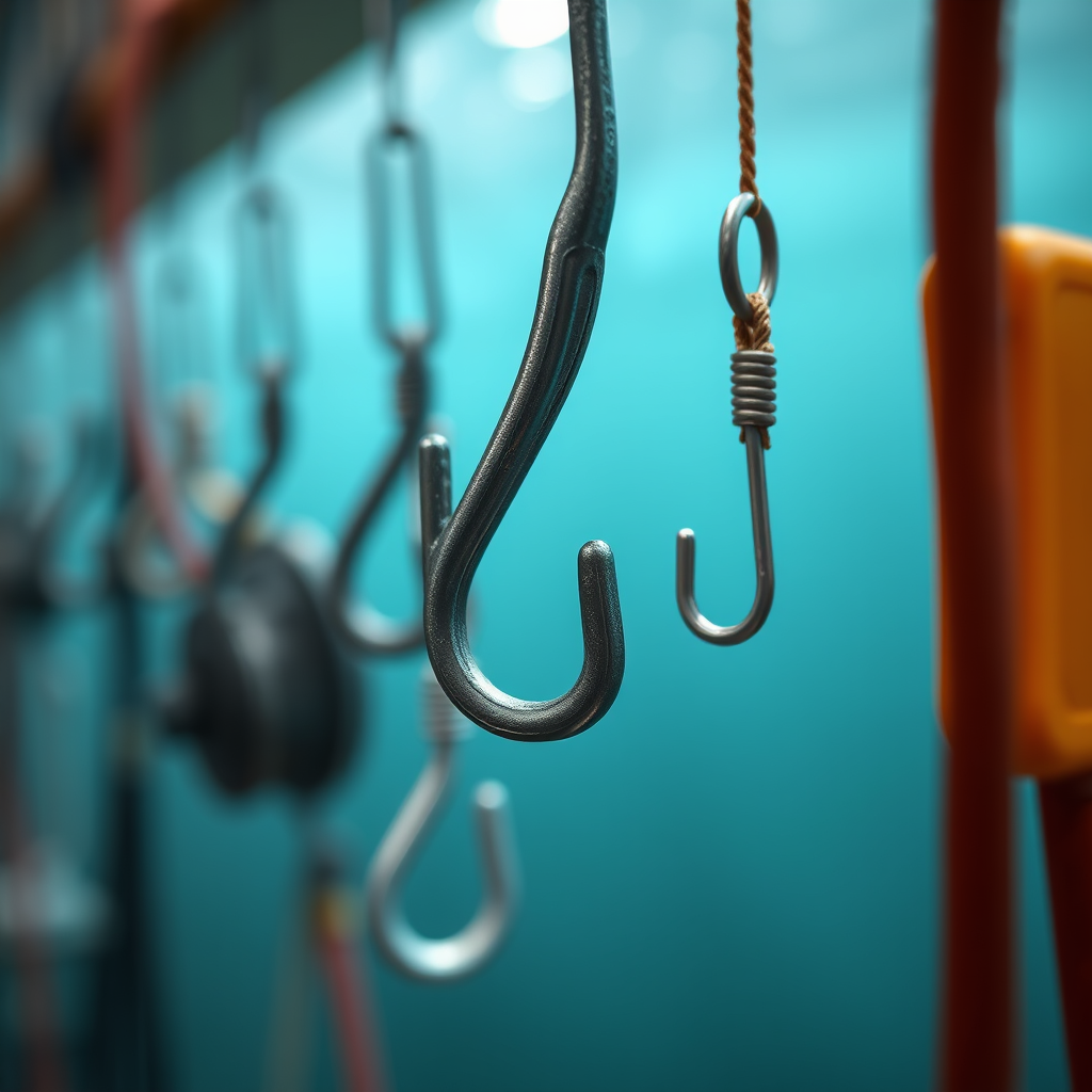 Installation Tips for Hanging Hooks - Hanging hooks for storing underwater farming tools