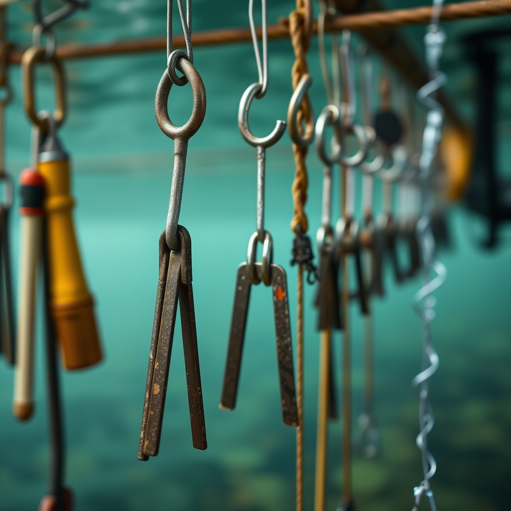 Types of Hanging Hooks for Underwater Farming Tools - Hanging hooks for storing underwater farming tools