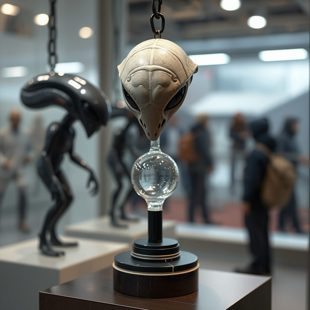 Storytelling Through Displays - Hooks for displaying futuristic alien artifacts