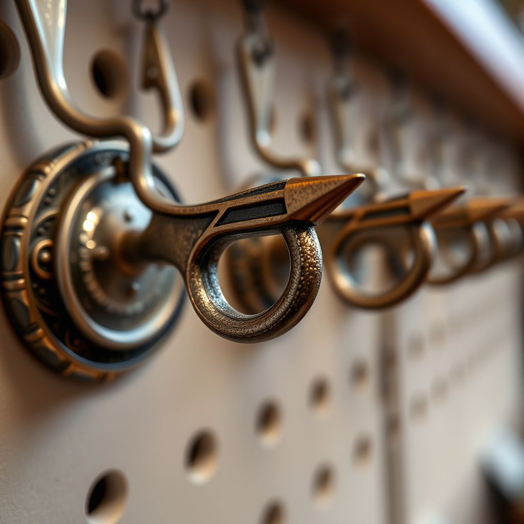 Placement Ideas for Optimal Display - Hooks for displaying thunderbolt and trident replicas